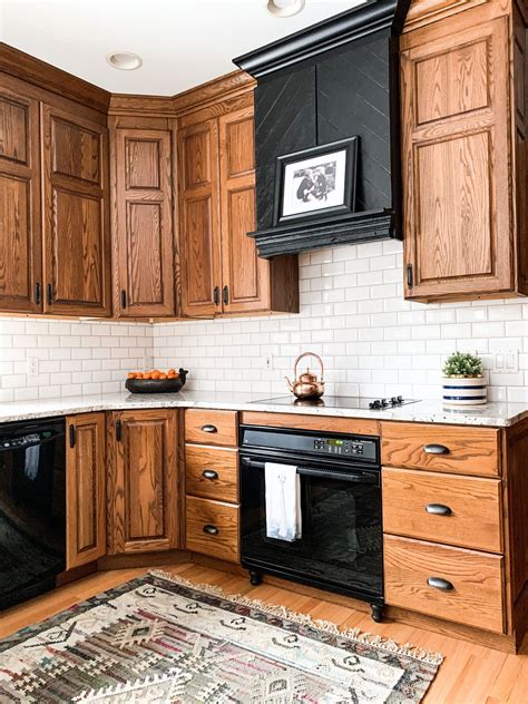 oak kitchen cabinets modern look